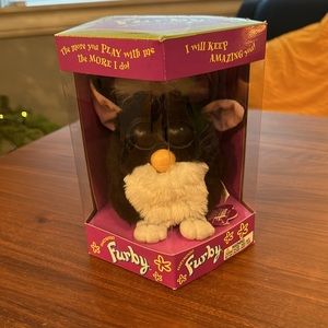 1998 Furby Model 70-800, black and white